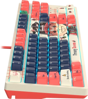 Клавиатура A4Tech Bloody AT87 Proxy Boom механическая бежевый/красный USB for gamer LED (AT87) - купить недорого с доставкой в интернет-магазине