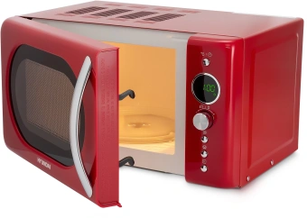 Микроволновая Печь Hyundai HYM-D3037 20л. 700Вт красный/серебристый - купить недорого с доставкой в интернет-магазине