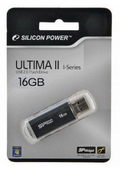 Флеш Диск Silicon Power 16Gb Ultima II-I Series SP016GBUF2M01V1K USB2.0 черный - купить недорого с доставкой в интернет-магазине