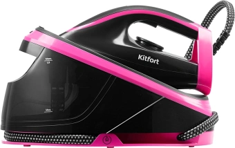Парогенератор Kitfort КТ-9318 2400Вт черный/розовый - купить недорого с доставкой в интернет-магазине