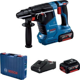 Перфоратор Bosch GBH 187-LI патрон:SDS-plus уд.:2.4Дж аккум. (кейс в комплекте) - купить недорого с доставкой в интернет-магазине