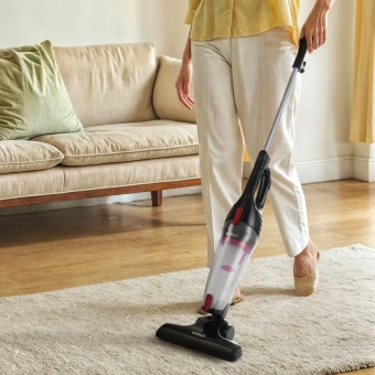 Пылесос ручной Kitfort КТ-597-1 600Вт черный/красный - купить недорого с доставкой в интернет-магазине