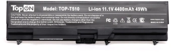 Батарея для ноутбука TopON 75938 11.1V 4400mAh литиево-ионная (TOP-T510) - купить недорого с доставкой в интернет-магазине