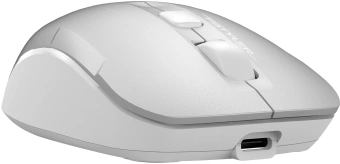Мышь A4Tech Fstyler FB26CS Air2 серебристый/белый оптическая 2000dpi silent беспров. BT/Radio USB для ноутбука 4but (FB26CS AIR2 ICY WHITE) - купить недорого с доставкой в интернет-магазине
