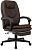Кресло руководителя Бюрократ CH-868N-F коричневый эко.кожа крестов. пластик подст.для ног