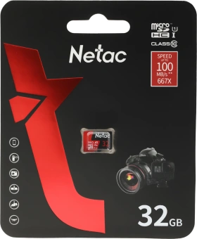 Флеш карта microSDHC 32GB Netac NT02P500PRO-032G-S P500 Extreme Pro w/o adapter - купить недорого с доставкой в интернет-магазине