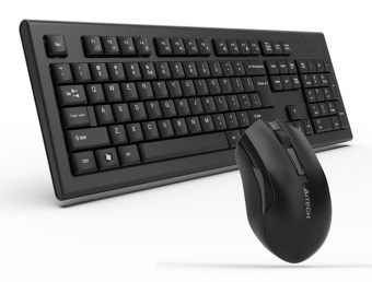 Клавиатура + мышь A4Tech 3000NS клав:черный мышь:черный USB беспроводная Multimedia - купить недорого с доставкой в интернет-магазине