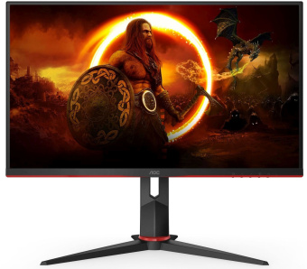 Монитор AOC 27" Q27G2S черный/красный IPS LED 16:9 HDMI матовая HAS Piv 1000:1 350cd 178гр/178гр 2560x1440 165Hz DP 2K 5.6кг - купить недорого с доставкой в интернет-магазине