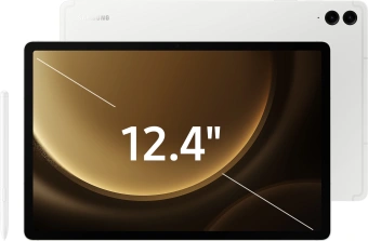 Планшет Samsung Galaxy Tab S9 FE+ BSM-X616B 1380 (2.4) 8C RAM8Gb ROM128Gb 12.4" TFT 2560x1600 5G eSIM Android 13 серебристый 8Mpix 12Mpix BT WiFi microSD 1Tb 10090mAh - купить недорого с доставкой в интернет-магазине