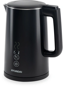 Чайник электрический Hyundai HYK-S5509 1.5л. 2200Вт черный корпус: металл/пластик - купить недорого с доставкой в интернет-магазине