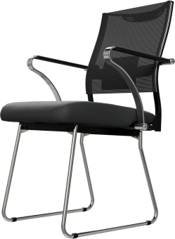 Кресло Метта Sit Air 24/7 M4-281K - Italy (F54) черный сиденье черный сетка/ткань полозья хром - купить недорого с доставкой в интернет-магазине