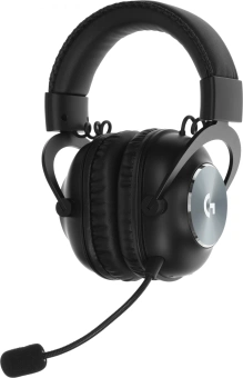 Наушники с микрофоном Logitech G Pro X Lightspeed черный 2м мониторные Radio оголовье (981-000908) - купить недорого с доставкой в интернет-магазине