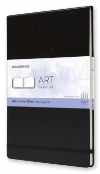 Блокнот для акварели Moleskine ART WATERCOLOUR ARTBF833 A4 60стр. твердая обложка черный - купить недорого с доставкой в интернет-магазине