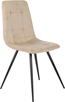 Стул для дома Бюрократ CH-K1_4 комплект 4шт бежевый Holland 06 металл черный на ножках (CH-K1_1/HL07_4) - купить недорого с доставкой в интернет-магазине