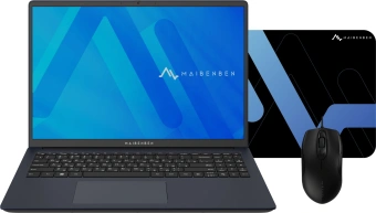 Ноутбук Maibenben M657 Ryzen 7 5825U 16Gb SSD1Tb AMD Radeon Graphics 16" IPS FHD+ (1920x1200) Linux blue WiFi BT Cam 3896mAh (M657FSG0LURE3) - купить недорого с доставкой в интернет-магазине