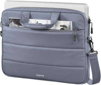 Сумка для ноутбука 13.3" Hama Toronto серый/голубой нейлон (00216567) - купить недорого с доставкой в интернет-магазине