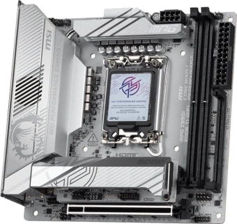 Материнская плата MSI MPG Z890I EDGE TI WIFI Soc-1851 Intel Z890 2xDDR5 mini-ITX AC`97 8ch(7.1) 5Gigabit RAID+HDMI - купить недорого с доставкой в интернет-магазине