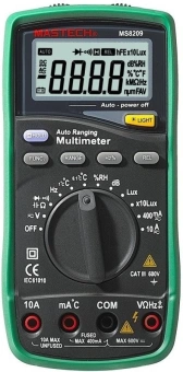 Мультиметр Mastech MS8209 цифровой черный/зеленый (13-2087) - купить недорого с доставкой в интернет-магазине