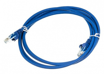 Патч-корд Lanmaster LAN-PC45/S6A-2.0-BL FTP вилка RJ-45-вилка RJ-45 кат.6А 2м синий LSZH (уп.:1шт) - купить недорого с доставкой в интернет-магазине