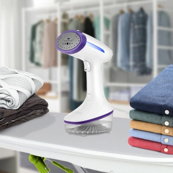 Отпариватель ручной Kitfort КТ-989 1630Вт фиолетовый/белый - купить недорого с доставкой в интернет-магазине