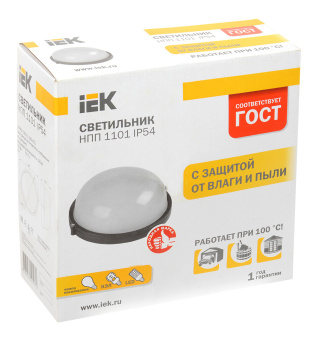 Светильник IEK НПП1101 100Вт белый (LNPP0-1101-1-100-K01) - купить недорого с доставкой в интернет-магазине