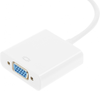 Переходник аудио-видео Premier 5-983 HDMI (m)/VGA (f)/Jack 3.5 (f) 0.15м. белый - купить недорого с доставкой в интернет-магазине