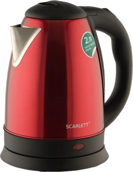 Чайник электрический Scarlett SC-EK21S76 2л. 1800Вт красный корпус: металл - купить недорого с доставкой в интернет-магазине