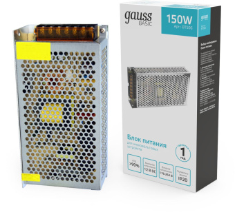 Блок питания Gauss Basic для лен.светод. серый (BT506) - купить недорого с доставкой в интернет-магазине