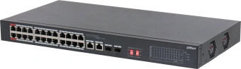 Коммутатор Dahua DH-S3226-24ET-240 (L2) 24x100Мбит/с 2xКомбо(1000BASE-T/SFP) 2SFP 24PoE неуправляемый - цена, купить или заказать с доставкой в интернет-магазине Коммутатор Dahua DH-S3226-24ET-240 (L2) 24x100Мбит/с 2xКомбо(1000BASE-T/SFP) 2SFP 24PoE неуправляемый - купить недорого с доставкой в интернет-магазине