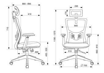 Кресло эргономичное Бюрократ MC-811-H черный Elastic-102 сетка/ткань крестов. пластик - купить недорого с доставкой в интернет-магазине