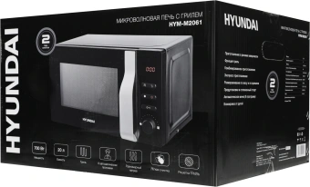 Микроволновая Печь Hyundai HYM-M2061 20л. 700Вт черный - купить недорого с доставкой в интернет-магазине