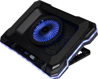 Подставка для ноутбука Digma D-NCP190-1x100RGB 19" 428x316x58мм 52дБ 2xUSB 1x 140ммFAN 1280г Fan-control металл/пластик черный - купить недорого с доставкой в интернет-магазине