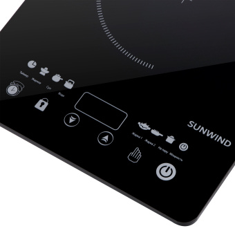 Плита Индукционная SunWind SCI-0502 черный стеклокерамика (настольная) - купить недорого с доставкой в интернет-магазине
