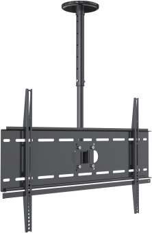 Кронштейн для телевизора Cactus CS-CP04-R черный 37"-70" макс.81.6кг потолочный поворот и наклон - купить недорого с доставкой в интернет-магазине