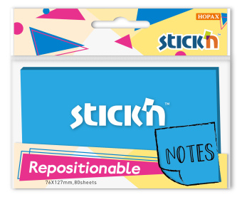 Блок самоклеящийся бумажный Stick`n 27081 76x126мм 80лист. 70г/м2 синий неон 1цв.в упак. - купить недорого с доставкой в интернет-магазине