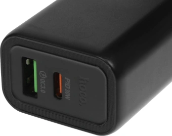 Сетевое зар./устр. Hoco Gentle PD30W+QC3.0 30W 3A (PD+QC) USB/USB Type-C универсальное черный (44358) - купить недорого с доставкой в интернет-магазине