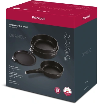 Набор посуды Rondell Brando RDA-2063 5 предметов - купить недорого с доставкой в интернет-магазине