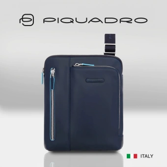 Сумка Piquadro Blue Square CA1816B2/BLU2 синяя натур.кожа - купить недорого с доставкой в интернет-магазине
