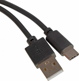 Кабель USB (m)-USB Type-C (m) 1м черный - купить недорого с доставкой в интернет-магазине