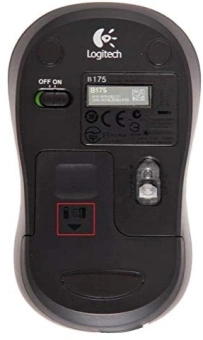 Мышь Logitech B175 черный оптическая 1000dpi беспров. USB для ноутбука 2but (910-004332) - купить недорого с доставкой в интернет-магазине