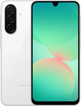 Смартфон Samsung SM-A266B Galaxy A26 5G 256Gb 8Gb белый моноблок 3G 4G 6.7" 1080x2340 Android 15 50Mpix 802.11 a/b/g/n/ac NFC GPS GSM900/1800 GSM1900 Protect - купить недорого с доставкой в интернет-магазине