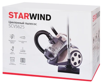 Пылесос Starwind SCV5625 2000Вт золотистый/черный - купить недорого с доставкой в интернет-магазине