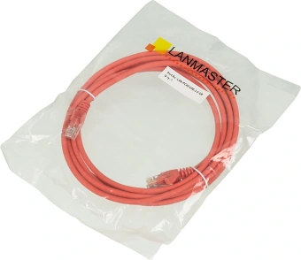 Патч-корд Lanmaster LAN-PC45/U5E-3.0-OR UTP RJ-45 вил.-вилка RJ-45 кат.5E 3м оранжевый LSZH (уп.:1шт) - купить недорого с доставкой в интернет-магазине