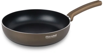 Сковорода Rondell Absolute RDA-1249 круглая 28см покрытие: Xylan Plus ручка несъемная (без крышки) коричневый - купить недорого с доставкой в интернет-магазине