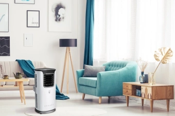 Кондиционер мобильный Funai Jasmine MAC-JS32COF03 белый/черный площ.22м2 - купить недорого с доставкой в интернет-магазине