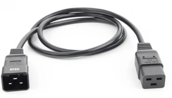 Шнур питания NTSS NTSS-PC19201 C19-C20 проводник.:3x1мм2 1.8м 220/250В 10А черный - купить недорого с доставкой в интернет-магазине