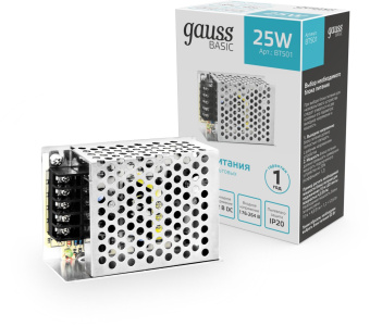 Блок питания Gauss Basic для лен.светод. белый (BT501) - купить недорого с доставкой в интернет-магазине