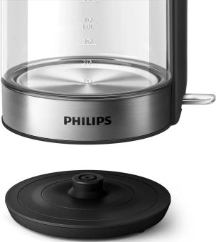 Чайник электрический Philips HD9339/80 1.7л. 2200Вт прозрачный/нержавеющая сталь (корпус: стекло) - купить недорого с доставкой в интернет-магазине