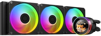 Система водяного охлаждения ID-Cooling SL360 V2 ARGB Soc-AM5/AM4/1200/1700/1851 черный 4-pin 31dB Al+Cu LCD 350W Ret - купить недорого с доставкой в интернет-магазине