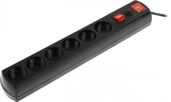 Сетевой фильтр Most R 2м (6 розеток) черный (коробка) - купить недорого с доставкой в интернет-магазине
